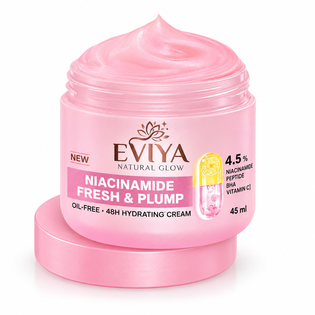 Niacinamide Fresh & Plump Oil-Free 48H Hydrating Cream